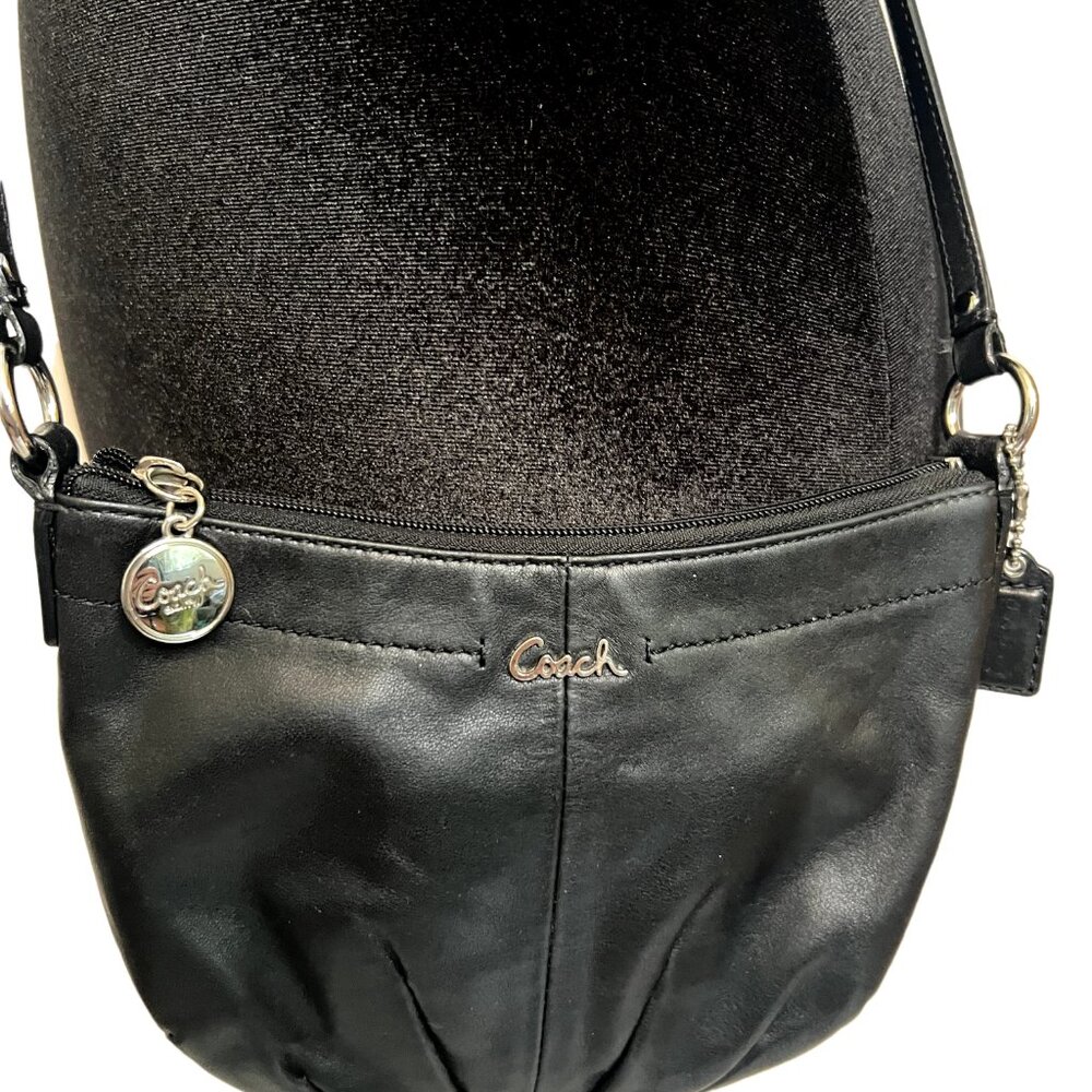 Coach Crossbody Black Leather Bag Purse